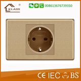 South Eastern Asia Modern Switch Socket, 15A Germany Socket