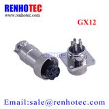 Chassis Mount Gx12 Waterproof Circular Connector