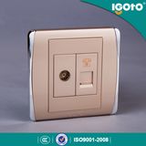 BS Standard Electric TV+Telephone Wall Socket Outlet