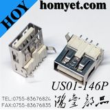 SMT Surface Mounting 2.0 USB a Type Female Connector