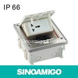 IP66 Si Floor Power Receptacle Boxes