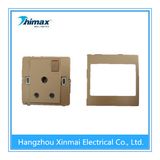 BS 546 15A 1gang Switched Round Pin Socket PC Merterial