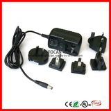 12V 2A 12V 1A 5V 1A IV Power Supply Meet UL, CSA, CE, TUV, GS, Bs, SAA, PSE, Ek, FCC, Brazil, EMC, LVD. CB, IV, EU Interchangeable Power Adapter