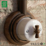 Vintage Wall Mounted Porcelain Rotary Switch