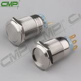 CMP 19mm Anti-Vandal 1no1nc Mechanical Latching Push Button Metal Switch