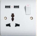 British Standard 13A USB Switched Socket G