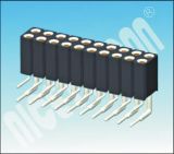 pH: 2.54 Dual Rows Right Angle Female IC Socket with 1000V AC/Minute