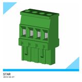 China Factory Male Female 4way Terminal Block