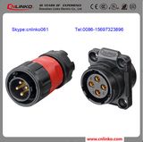 4pin Waterproof Circular Connector IP67 High Voltage Electrical Connector