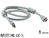 High Quality 1m HDMI Cable with 2 Ferrites 19m/M 1080P 4K