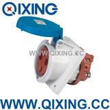 Angle Panel Mounted Socket for Industrial Application (QX1147)