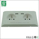 French Type Multi Electrical Wall Plug Socket with USB Charger