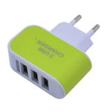 EU Triple USB Port Home Travel AC Wall Power Charger Adapter Candy Color USB Charger