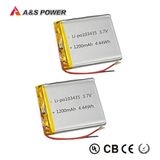 UL IEC62133 Rechargeable 3.7V 1200mAh Lithium Polymer Li-Polymer Battery Li-ion