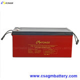Rechargeable Solar Gel Battery 12V250ah for High Temperature Power Use 
