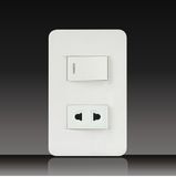 1 Gang 1 Way Switch+2 Pin Socket (LGL-11-14)