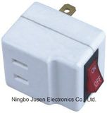 Flat Pin Red Switch Power Plug