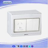 IP55 2 Gang Switch and 1 Gang Australia Socket Waterproof Wall Switch Socket