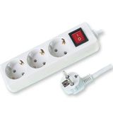 3 Way Germany Type Extension Socket with Switch