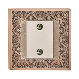 2 Digits Brass TV Socket / Brass Television Outlet