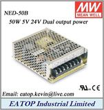Meanwell Ned-50b 5V 24V 50W Mean Well Dual Output Power Supply