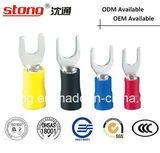 Spade Furcate Type Pre-Insulating Crimp Terminal Cable Lug
