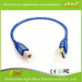 High Speed Transparent USB Printer Cable Am/Bm