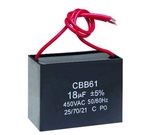 Square Fan Capacitor for Fan Motor, Condensator with Wire Leading