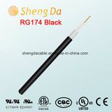 Rg174 Black Satellite Communication Coaxial CCTV Cable Wholesale