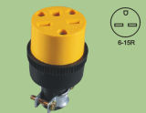 3pin Socket Apaptor 15A 250V NEMA 6-15p