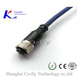 M12 2, 3, 4, 5, 6, 8, 12, 17, 19 Pin Female Straight Electrical Waterproof Connector