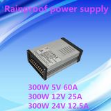 5V 60A Rainproof LED Switching Power Supply 300W SMPS