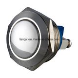 Short Body Dia. 19mm Metal Brass Domed Push Button Switch