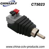 RCA Solderless Connector with Screwless Terminal for CCTV (RC102)