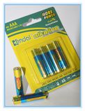 4PCS Blister Card 1.5V Alkaline Battery AAA Lr03