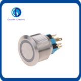 16mm Copper Plated Nickel Light Switch Momentary Illuminated Push Button Switch