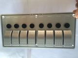 7 Gang 12V 24V with Circuit Breakers Aluminum LED Rocker Switch Panel