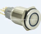 Hban (16MM) Super Flat Circle Illuminated Push Button Switch