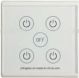 Glass Screen Touch Wall Light Switch for 4 Loads