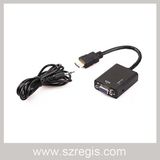 1080P HDMI to VGA Video Converter Adapter Coaxial HDMI Cable