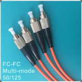 FC-FC 03m, PC Standard, Multi-Mode Double Core 3.0/2.0 50/125 Fiber Optic Patch Cord
