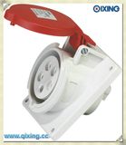 IEC 5p Red 400V 5p Flush Mounted Socket
