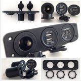 USB Socket Power Outlet Digital Voltmeters for Automotive Car