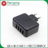 5V4.8A 4USB AC/DC Adaptor 24W USB Charger for EU Plug