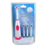 Rotating Electric Toothbrush with Base & Four Brushes