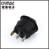 Kcd1-106 Waterproof Illuminated Round Rocker Switch T85