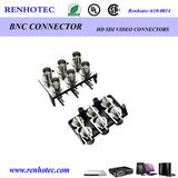 Multi Port RF Connector Female BNC Connector PCB Mount for CCTV Appliance