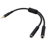 Hi-End Quality Y Cable 1X3.5 Male to 2X3.5 Female (Y3M-2F)