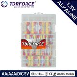 Mercury&Cadmium Free China Factory Ultra Alkaline Battery 24PCS in PVC Box (D/C/AA/AAA/9V)