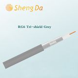 Tinned Copper Wire Conductor and PVC Jacket RG6 Coaxial Cable